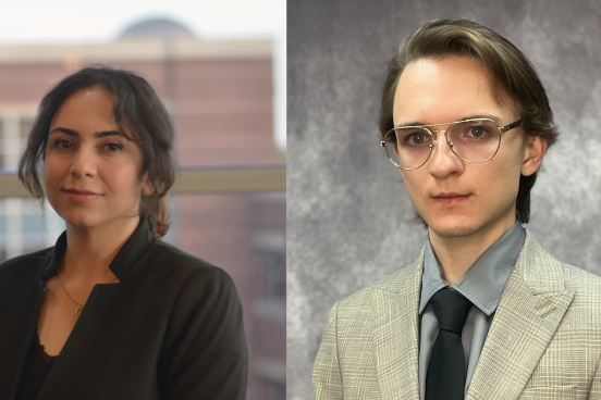 Headshot of Roya Salek Shahrezaie and Oleksiy Al-Saadi