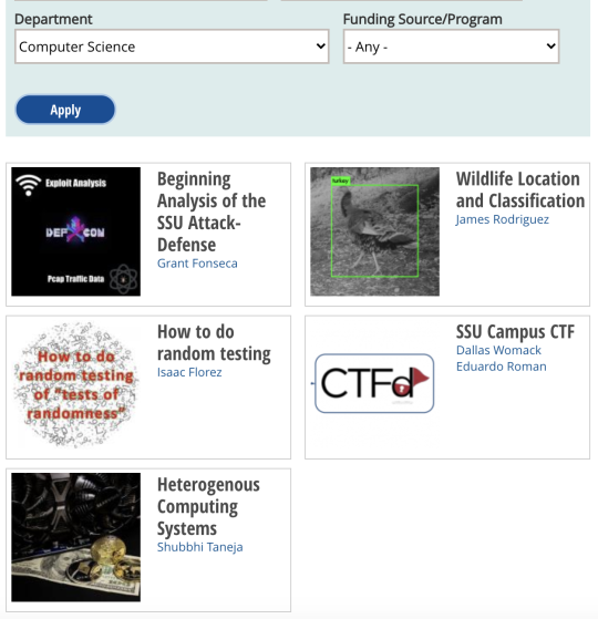 Screenshot of the Virtual Research Gallery