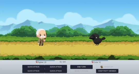 Screenshot from the demo video for a student app